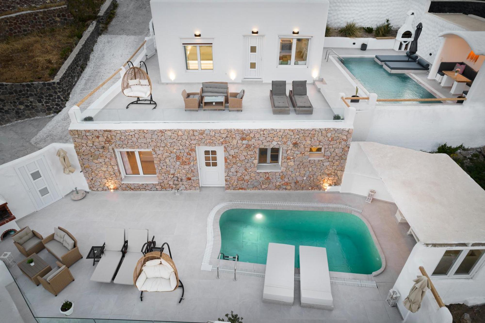 Dream Villa Santorini Vourvoulos Екстер'єр фото
