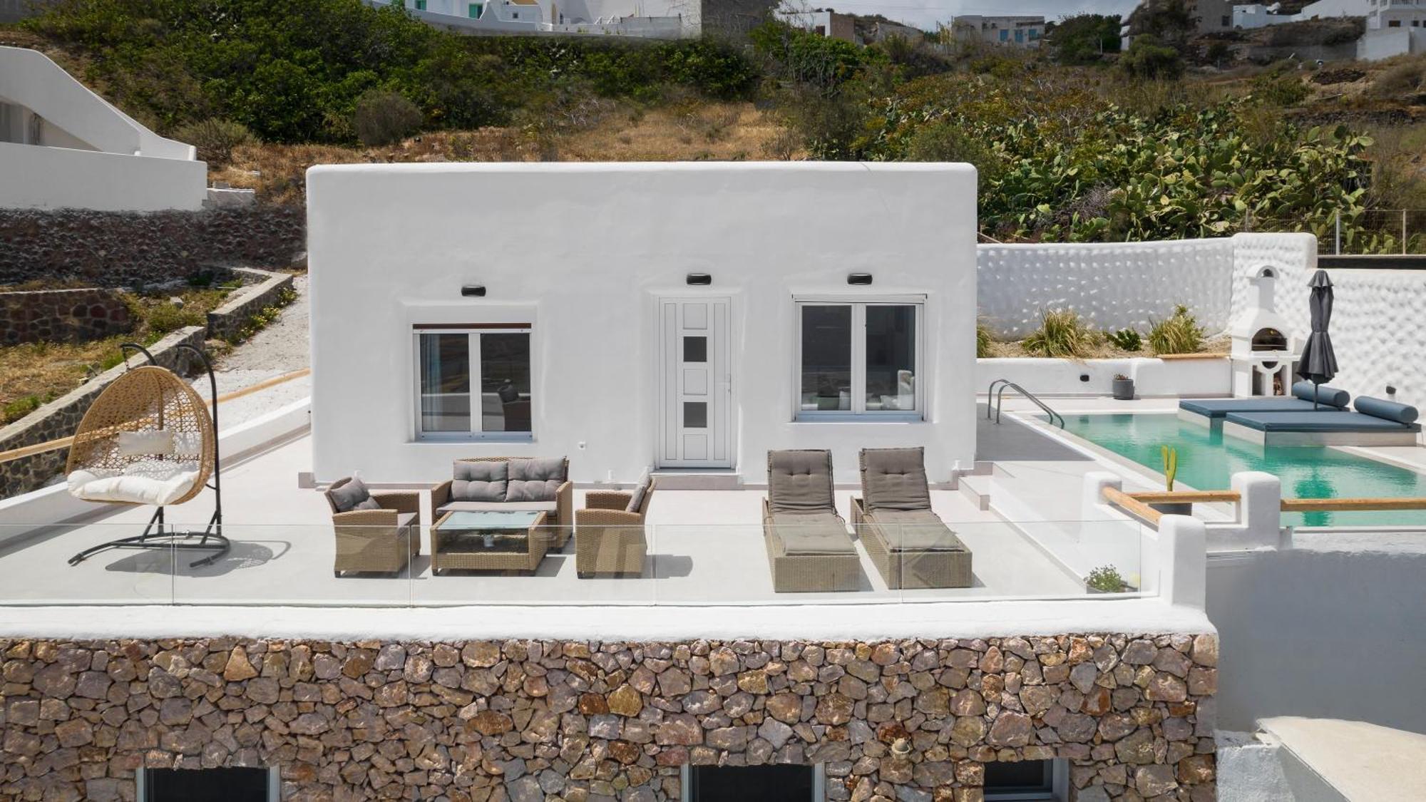 Dream Villa Santorini Vourvoulos Екстер'єр фото